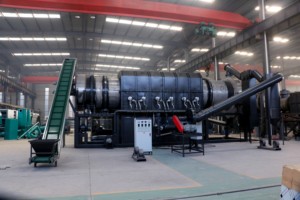 Four rotatif sans fumée pour la pyrolyse du charbon de bois, four industriel de carbonisation, marque Chengjinlai - Product Image 2