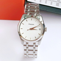 Montre mécanique automatique pour femme, verre saphir, boîtier et bracelet en acier inoxydable, affichage de la date, chronographe, étanche 50m