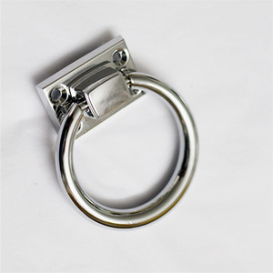 Tirador de Anillo Moderno Minimalista de Aleación de Zinc para Gabinetes, Herraje Duradero para Muebles en Color Cromo A2166 - Product Image 2