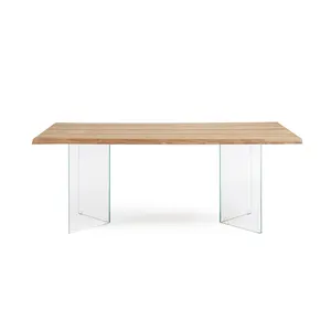 JERY Custom Plexiglass Mesa de Jantar Pernas e várias cores Acrílico Table Base Transparente Frosted Surface Table Leg para Casa