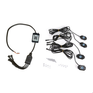 Rgb Undercarriage <b>Lights</b> 4 <b>Led</b> Pods Remote Control Off Road Vehicle Lighting System With <b>Wiring</b> Harness And Mounting Hardware - Product Image 1