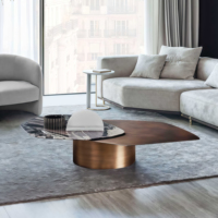 Table basse personnalisée en métal doré, acier inoxydable, moderne, faite à la main, écologique, durable, multifonctionnelle, luxe, salon