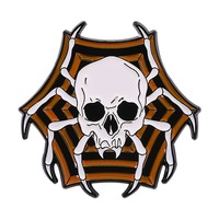Épinglette personnalisée en émail motif araignée, badge métallique personnalisé pour Halloween, idéal pour événements effrayants, cadeau promotionnel, souvenir de costume