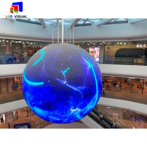 HD đầy đủ màu sắc hình cầu Màn hình <span class=keywords><strong>Globe</strong></span> Shape LED hiển thị mềm LED Tường Vòng Màn hình LED cho Mall - Product Image 3