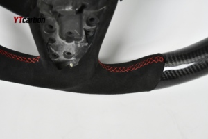 Volant de course personnalisé en fibre de carbone véritable et suède italien YTcarbon pour <span class=keywords><strong>Megane</strong></span> 4ème génération RS <span class=keywords><strong>CC</strong></span> <span class=keywords><strong>GT</strong></span> - Product Image 5