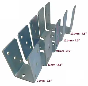 مثبتات قدم لمقدمة السياج شديدة التحمل (على شكل حرف U) بسمك 4 مللي متر