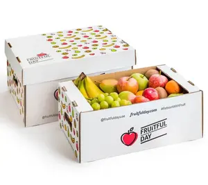 工場サプライヤーカスタム卸売トマトバナナアップル柑橘類紙フルーツカートンボックス