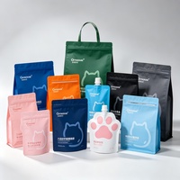 Sac d'emballage en plastique léger pour aliments pour animaux de compagnie, impression personnalisée, anti-poussière, pour croquettes sèches, vente au détail, export en vrac