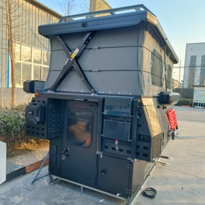 Modello pionieristico Pop-Up in alluminio rimorchio da viaggio Mini <span class=keywords><strong>Pickup</strong></span> <span class=keywords><strong>Camper</strong></span> di lusso con capacità di 4 persone e caratteristiche della cucina - Product Image 1