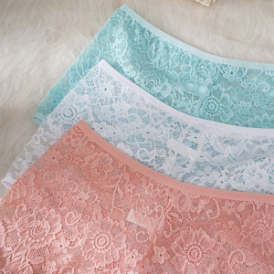 3Pcs Set Women Lace Panties Sexy Sheer Floral Briefs Seamless <strong>Boyshort</strong> Female Underwear Breathable Transparent <strong>Knickers</strong> Pack - Product Image 3
