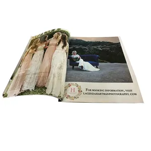 Alta calidad precio barato revista libro personalizado catálogo folleto impresión