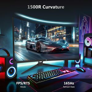Z-EDGE UG34 34 "จอมอนิเตอร์เล่นเกมโค้งมากเป็นพิเศษ2K อัตราการรีเฟรช165Hz อัตราส่วนภาพ21:9 1ms mprt 3440x1440ความละเอียด SDI - Product Image 3