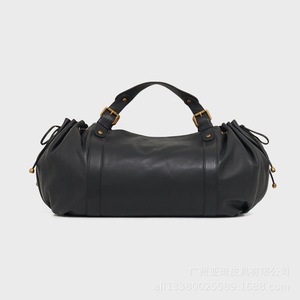 Bolso Boston de mezclilla de corte de bota y cintura alta para mujer, casual, de color liso, suave, tipo bandolera/tote - Product Image 2