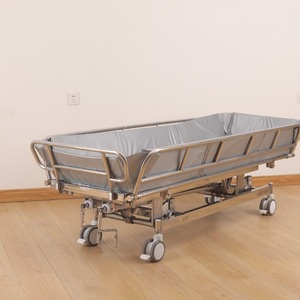 Cama de Hospital Leho Lh-9 de Acero Inoxidable y PVC Impermeable, Cama Médica para Baño, 200 kg, Manual, Fácil de Operar, para Pacientes Geriátricos y Ancianos - Product Image 5