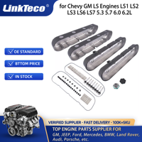 Couvercles de soupape de moteur Linkteco pour moteurs Chevy GM LS LS1 LS2 LS3 LS6 LS7 5.3 5.7 6.0 6.2L 8082-2BK 241-182 8082-2 JM8082-2