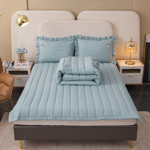 Ensemble de couette en coton 100% 2 pièces, style princesse brodé, pour mariage, maison, hôtel - Product Image 5