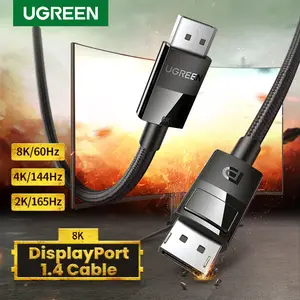 Cáp Chuyển Đổi Video Đồ Họa Ugreen 8K Displayport 60Hz DP 1.4 Cáp 4K Đực Sang Cái Cho Laptop HP DELL Google HDTV