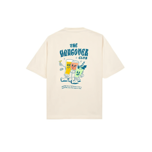 Camiseta The Hangover Club unisex con cuello redondo y estampado gráfico, ropa informal - Product Image 1