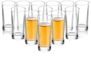 Vasos de chupito transparentes de base gruesa al por mayor, paquete de 12, juego de vasos altos de 2 oz para whisky, tequila, vodka - Product Image 6