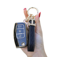 Housse de clé de voiture en TPU imperméable tendance pour Ford Focus Classic 2016, étui de protection Yibo Fiesta avec boucle, accessoire compatible avec les anciens modèles