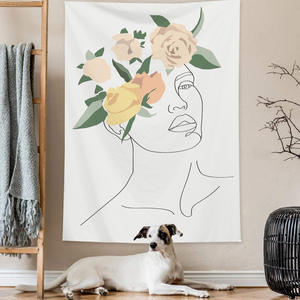 Mantel Nórdico Pequeño con Estampado <span class=keywords><strong>de</strong></span> Mandala, <span class=keywords><strong>de</strong></span> Poliéster Lavable a Máquina, Ecológico, Estilo Boho Rústico para Colgar en la Pared - Product Image 1