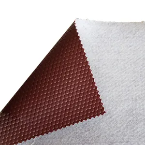 % 100% Polyester tela dokunmamış destek Pvc suni deri kumaş