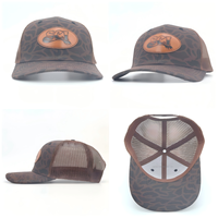 Casquette de chasse personnalisée en cuir avec patch, casquette de sport à 6 panneaux, casquette en maille pour hommes, Gorras richardson 112, casquettes de camionneur