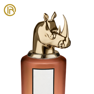 Capuchon de parfum en Zamac artisanal exquis OEM ODM avec portraits de têtes de bêtes et d'animaux pour les marques de parfums artistiques - Product Image 2