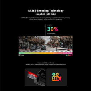 Original DDPAI N1 DUAL Dash Cam Smart Parking Monitoring 1080p Resolution NightVIS <b>Camera</b> for Car - Product Image 4