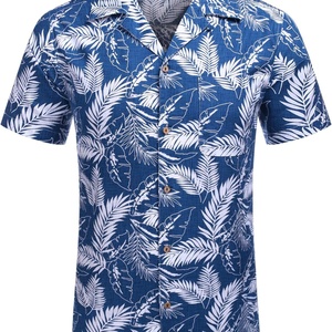 Men's <b>Hawaiian</b> Shirt <b>Tops</b> Vintage Sleeveless Button Beach Shirt Tropical Floral Summer Pullover Party Holiday Twill - Product Image 2