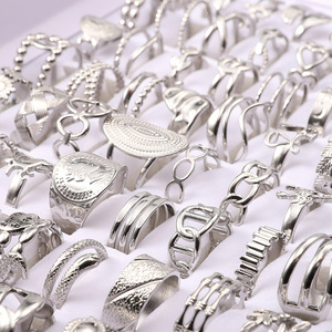 2025 Großhandel Mode Fine Jewelry <span class=keywords><strong>Rings</strong></span> Set Vintage Edelstahl Hip Hop Paar Ringe Custom - Product Image 6