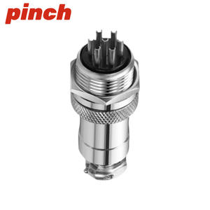 Conector de Aviación Pinch GX20 M20, Conector Circular Macho de 6 Pines para Uso Industrial - Product Image 1