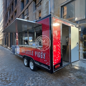 Camión de Comida Móvil con Máquina Expendedora de Hamburguesas Personalizada de 12 pies, Nuevo, 2025, en Venta en China, Remolque de Comida con Equipamiento de Cocina Completo - Product Image 3