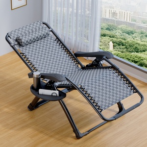 <span class=keywords><strong>Tumbona</strong></span> Reclinable Plegable Portátil de Lujo con Marco Metálico y Diseño de Rayas, Ajustable en Múltiples Posiciones, para Exteriores, <span class=keywords><strong>Gravedad</strong></span> Cero - Product Image 2