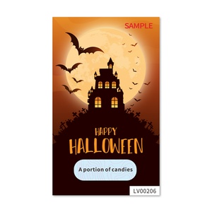 Carte à gratter personnalisée à prix avantageux pour Halloween, impression sérigraphique, jeu de tirage au sort gagnant pour promotions événementielles - Product Image 3