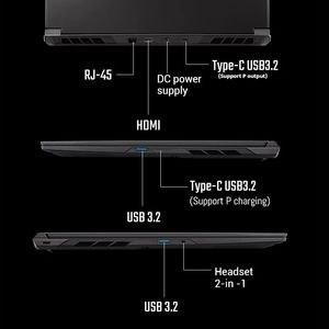 Portátiles para juegos RTX 4060 4050 profesionales S 7345H 8745H de 16 pulgadas 2.5K 165Hz - Product Image 4
