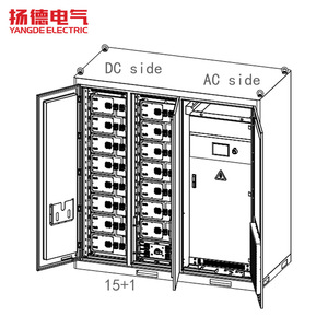 ตู้เก็บพลังงาน Yangde Electric 100kw 215kwh LiFePO4 ระบบระบายความร้อนด้วยอากาศ แบบไฮบริดกริด IP54 สำหรับใช้งานกลางแจ้ง - Product Image 1