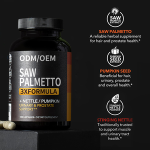 Kapsul <span class=keywords><strong>Saw</strong></span> <span class=keywords><strong>Palmetto</strong></span>, Kapsul Minyak Biji Labu, Suplemen Kesehatan Pendukung Prostat - Product Image 3