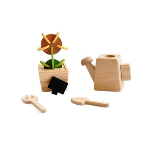 Ensemble de jouets de jardin en bois, blocs de construction à arroser, puzzle, outils éducatifs Montessori pour bébés de 0 à 24 mois - Product Image 5