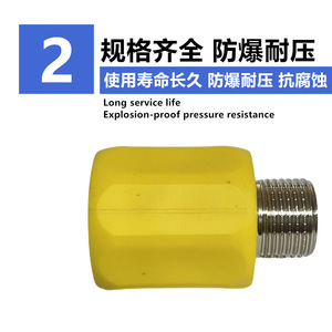Connecteur de gaz antistatique PPR en cuivre, filetage interne/externe 4 points, pour tuyaux de chauffe-eau en acier inoxydable - Product Image 4