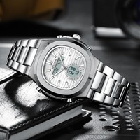 Boîtier en acier inoxydable de haute qualité, montre chronographe de luxe pour homme, bureau et plein air