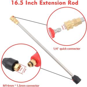 Pistolet <span class=keywords><strong>de</strong></span> nettoyage <span class=keywords><strong>haute</strong></span> <span class=keywords><strong>pression</strong></span> 5000 PSI, <span class=keywords><strong>lance</strong></span> d'extension pour <span class=keywords><strong>nettoyeur</strong></span> <span class=keywords><strong>haute</strong></span> <span class=keywords><strong>pression</strong></span>, pistolet pulvérisateur, 5 buses, <span class=keywords><strong>nettoyeur</strong></span> <span class=keywords><strong>de</strong></span> vitres - Product Image 4