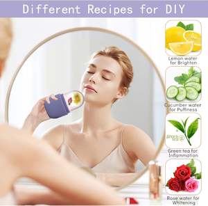 Masajeador Facial Reafirmante y Tonificante, Rodillo <span class=keywords><strong>de</strong></span> Hielo con Molde <span class=keywords><strong>de</strong></span> Silicona Reutilizable y Flexible para Aliviar la Hinchazón <span class=keywords><strong>de</strong></span> Rostro y Ojos - Product Image 4