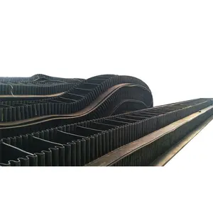 skirt rubber belt conveyor conveyor belt with cleats sidewall rubber High Strength rubber Conveyor Belt For Stone Crusher