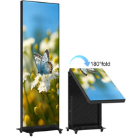 Solución LED Todo en Uno para Comercios Minoristas P1.86 TOP Vision, Sistema de Carteles Plegables Impermeables IP65 con 5 Años de Garantía