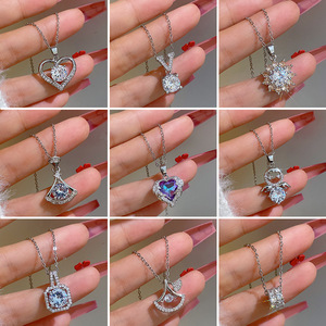 Collar Delicado de Perlas para Mujer, Piedra Natural con Microincrustaciones, Cadena de Bambú, Estilo Deportivo, Simple, Estilo Instagram, Exquisito - Product Image 4