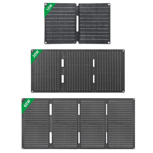 OEM Factory's Mini Solar Module High Efficiency 12V Solar Cell Foldable 15W 30W 40W 60W Solar Panel Phone Charger 20W Output