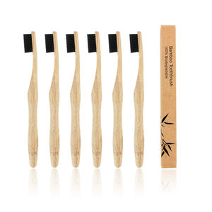 Set di Spazzolini da Denti in Bambù Organico con Setole Extra Morbide per Uso Quotidiano Familiare - Product Image 1