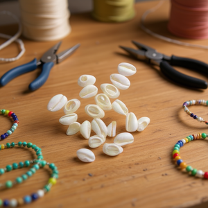 Perline di Conchiglia Ilan 14-16 mm 12 G per Artigianato Fai-da-Te - Product Image 2