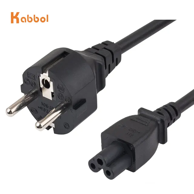 2 Pin Prong Kabel EU Kabel Catu Daya Kabel Konsol C7 Kabel Angka 8 Kabel Daya untuk Sasung Suplai Daya XBOX PS4 Laptop